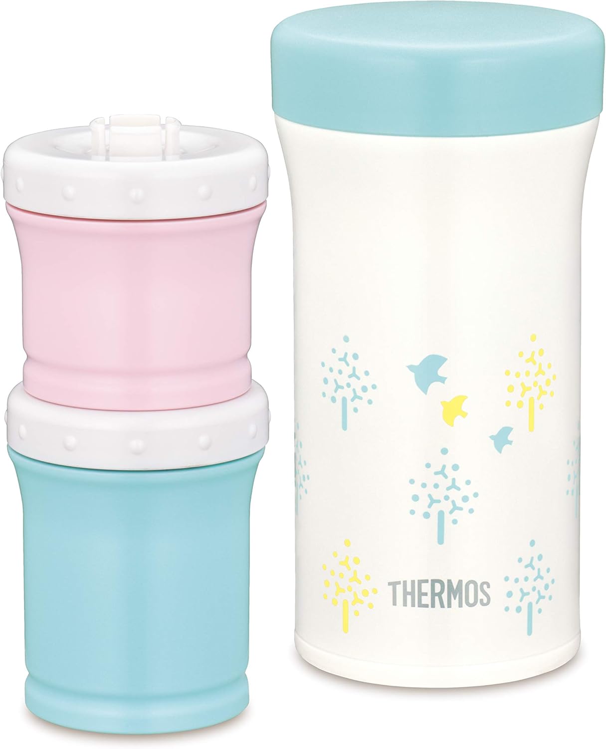 Rakuten - サーモス(THERMOS) まほうびんの離乳食ケース 130ml+90ml JBW-240 ブルー　大阪倉庫