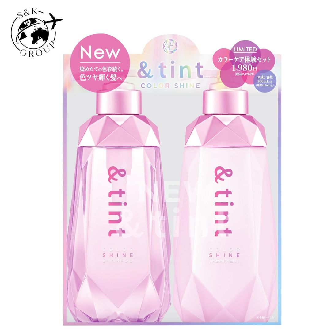 ヘアカラーの褪色抑制と髪の光沢度に着目したヘアケアブランド『&tint(アンドティント)』。 韓国の美容サロンとコラボ開発した独自のカラーシャインセラム処方を採用し、ヘアカラーキープ率110%を実現しました。 さらに7種のイルミナ成分配合で、光沢度173%の色ツヤ輝く髪へ導きます。