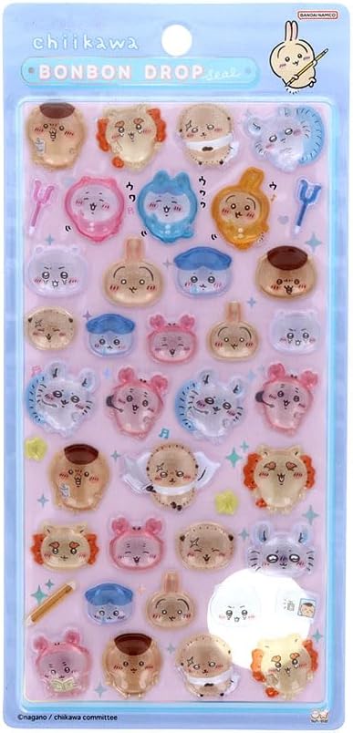 みんな　ポーズ　サンスター文具　ボンボンドロップシール　ちいかわ　S8542961　兵庫倉庫のサムネイル