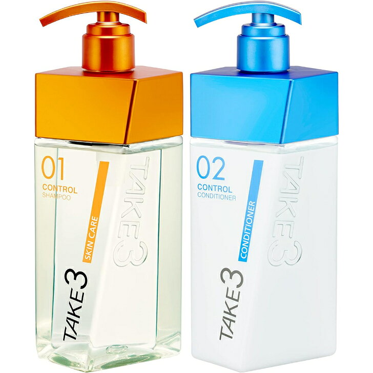TAKE3 テイクスリー コントロールシャンプー スキンケア 400ml & コントロールコンディショナー 400g 本体 セット　福岡倉庫