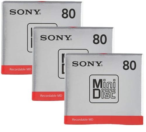 3枚セット SONY 録音用ミニディスク MD 80分 MDW80T 福岡倉庫