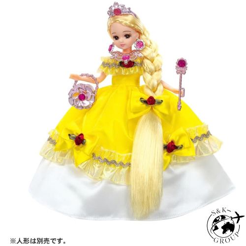 樂天商城 - タカラトミー リカちゃん ドレス LW-23 ファンタジープリンセス ブリリアントイエロードレス