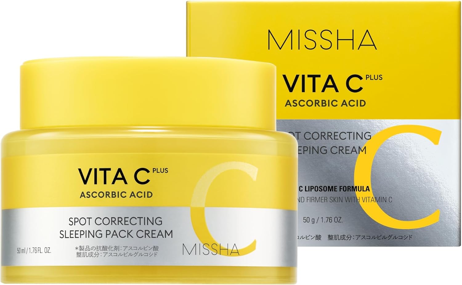 乐天商城 - MISSHA(ミシャ) ビタシープラス スリーピングクリーム 夜用クリーム・洗い流さないパック (50g)　北海道倉庫
