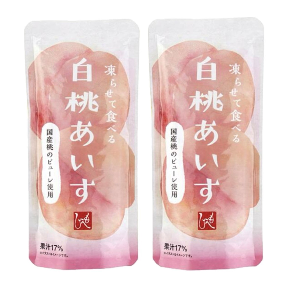 【2袋セット】凍らせて食べる　白桃あいす　1袋(100g)×2袋セット　神奈川倉庫のサムネイル