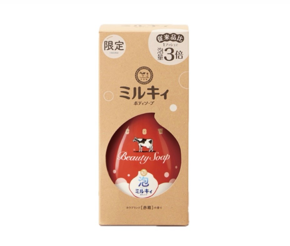 牛乳石鹸／カウブランド　泡で出てくるミルキィボディソープ　カウブランド赤箱の香り　ポンプ付き　1本（550mL）神奈川倉庫のサムネイル