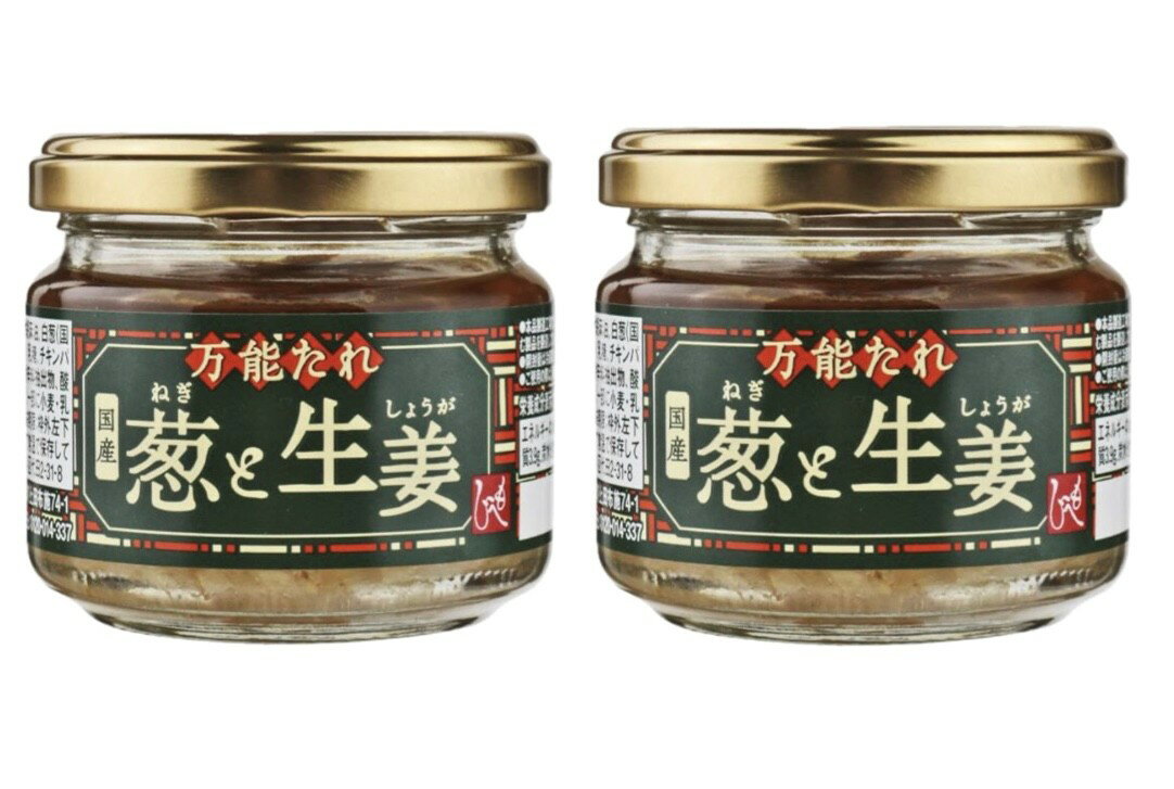 2個セット　もへじ　万能たれ　国産葱と生姜　1個(90g）神奈川倉庫