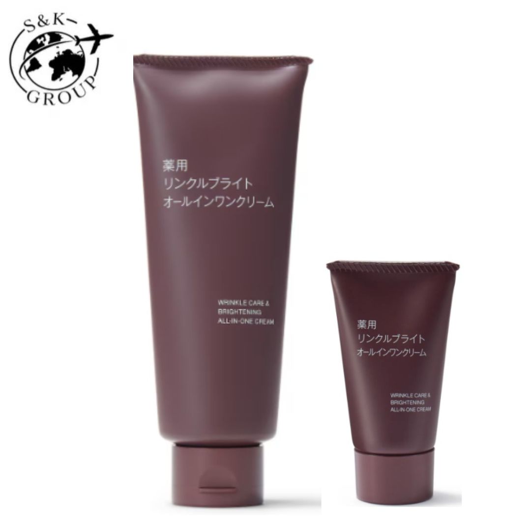 Rakuten - 携帯用サイズ付き　無印良品　薬用リンクルブライト　オールインワンクリーム（通常サイズ150g＋携帯用サイズ30g）　栃木倉庫