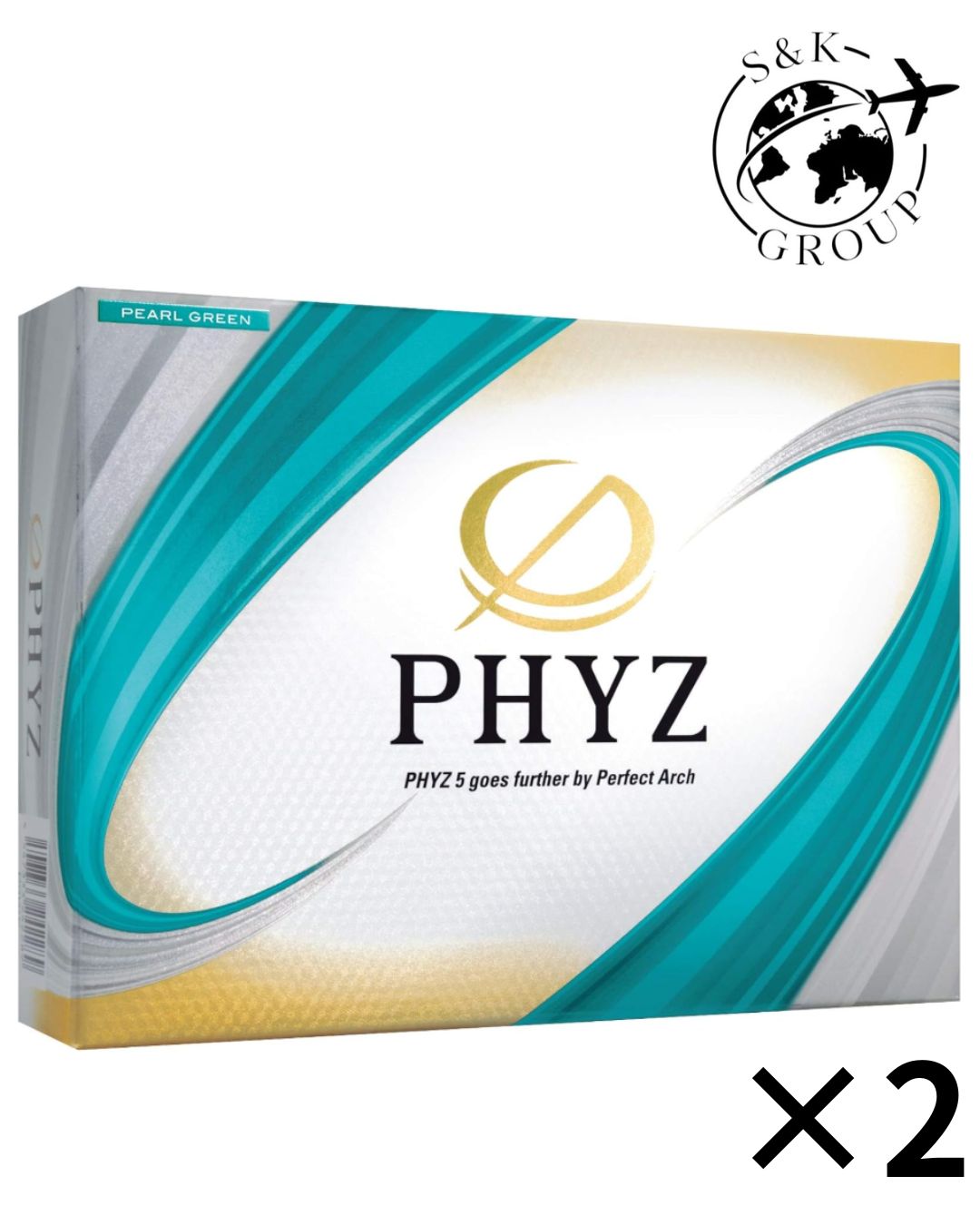 樂天商城 - 2個セット　BRIDGESTONE(ブリヂストン)ゴルフボール19PHYZ 12球入　パールグリーン　千葉北倉庫