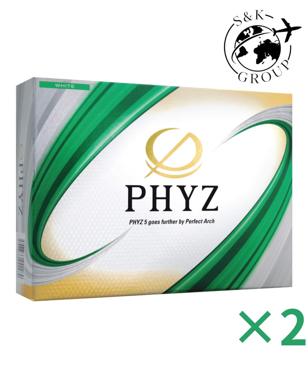 乐天商城 - 2個セット　BRIDGESTONE(ブリヂストン)ゴルフボール19PHYZ 12球入　ホワイト　千葉北倉庫