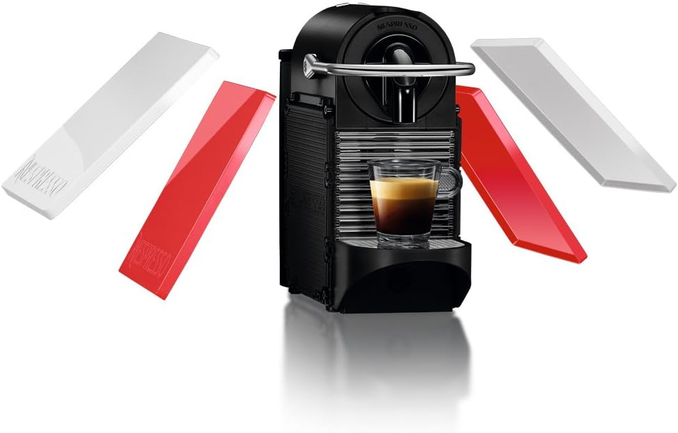 アウトレット　ネスプレッソ コーヒーメーカー ピクシークリップ ホワイト&コーラルレッド D60WR　外箱　傷　すれあり　新品未使用のサムネイル