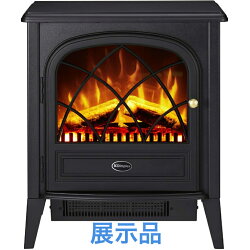 【展示品】ディンプレックス Dimplex Ritz 電気暖炉 リッツ 3~8畳用 ブラック RIT12J 電気暖炉 電気ファンヒーター 搭載 セラミックヒーター 暖炉 セラミックファンヒーター 暖炉型 送料無料 電気暖房 3畳～8畳 暖炉型ファンヒーター