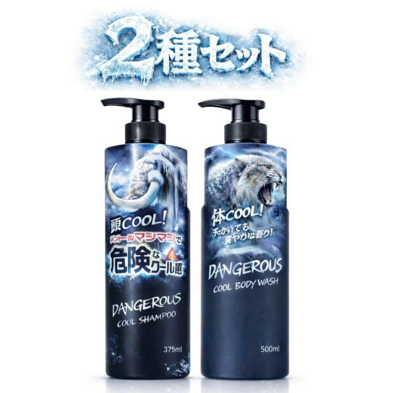 2種セット マンダム デンジャラスクール ヘアシャンプー1本(375ml)＋ボディウォッシュ1本(500ml)　神奈川倉庫
