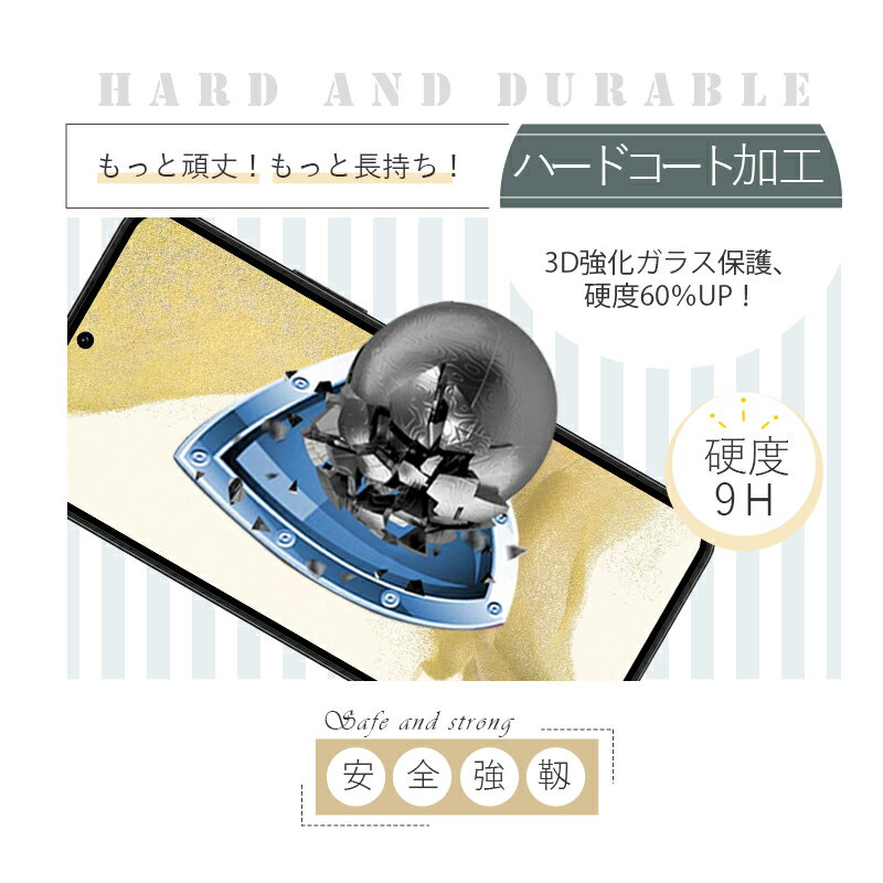 【2枚セット】Galaxy S22 SC-51C / SCG13 Galaxy S23 SC-51D / SCG19 強化ガラス保護フィルム ガラスフィルム 液晶画面保護 傷防止 スクリーン保護シート 硬度9H 耐衝撃 液晶保護 指紋防止 高透過率 割れ防止 高感度タッチ 擦り傷防止 撥水 疎油 気泡ゼロ 耐衝撃 送料無料