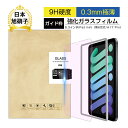 【10倍ポイント限定】iPad mini6 iPad mini(A17 Pro) 強化ガラス保護フィルム ブルーライトカット 8.3インチiPad mini 第...