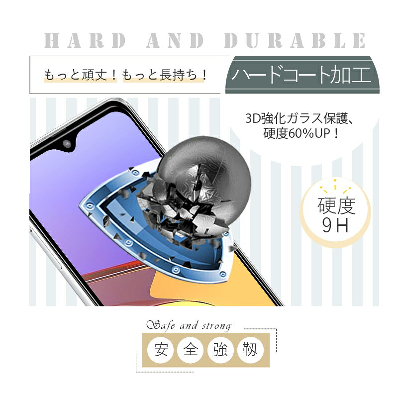【2枚セット】Galaxy A21 強化ガラス保護フィルム ガラスフィルム 3D全面保護 SC-42A docomo 液晶画面保護 SCV49 au スクリーン保護シート キズ防止 硬度9H 耐衝撃 液晶保護 指紋防止 高透過率 割れ防止 高感度タッチ 擦り傷防止 送料無料