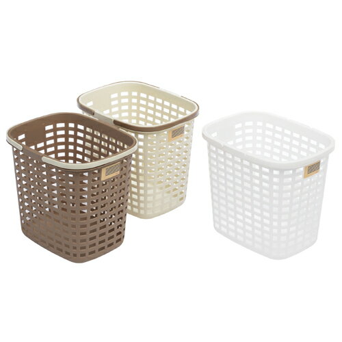 【10％OFFクーポン★10/4 20:00~10/10 23:59】 SB-L【洗濯カゴ】ランドリーバスケット L【ホワイト ココアブラウン ミルクティー】E-style（イースタイル） サンカ SANKA ランドリーバッグ 洗濯物入れ おもちゃ箱 アウトドア 脱衣