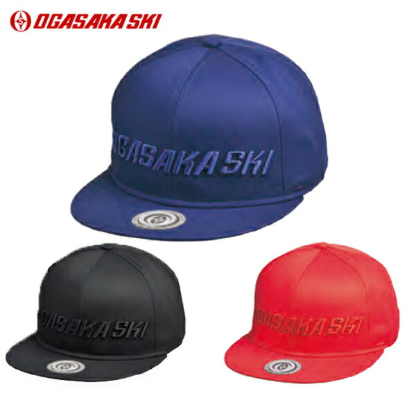 OGASAKA オガサカ フラットバイザー キャップ (BLU/BLK/RED)