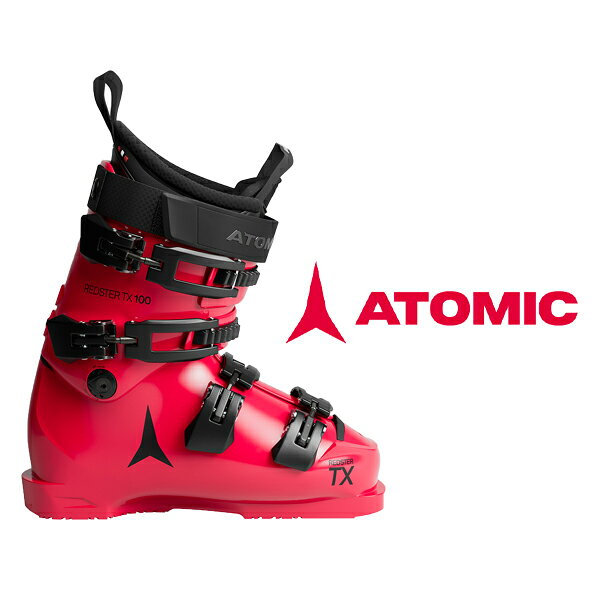 メーカー希望小売価格 105,820円 (税抜 96,200円) ATOMIC アトミック スキーブーツ《2027》Redster TX 100 LC レッドスター TX 100 LC スキー ブーツ ●COLOR : Red Tension/Black/ Magenta ●SIZE RANGE : 21/21.5-26/26.5 ●SHELL TECHNOLOGY : Memory Fit, True Size Mondopoint 21, TX Wall Thickness, Podium Geometry, Power Chassis, Anatomic Toe Box, 0° Sole Canting, Grind Grid, Depth Guide Boot Board ●CUFF TECHNOLOGY : Dual-Sided Cuff Alignment, Dual Control ●SHELL / CUFF MATERIAL : PU Shell / PU Cuff ●BOOT SOLE : Redster Solid Sole ●WEIGHT / MONDO SIZE : 2,170 / 26-26.5 ■ご利用のモニタや閲覧環境により、画面の商品と実際の商品の色が異なって見える場合がございます。 ■店頭併売のためご注文のタイミングによっては商品のご用意が出来ない場合もございます。 ■商品入荷時期やメーカー変更等によりカラー・仕様など掲載写真と異なる場合もございます。 予めご了承お願いいたします。ATOMICの革新の大きな原動力となっているのは、熱意と情熱です。スタッフ全員が同じ気持ちを共有しながら、製品づくりに懸命に取り組んでいます。その熱きスピリットが世界最高峰の舞台であるアルペンスキー・ワールドカップで男子総合優勝11連覇の偉業を成し遂げるなど、世界各国の大会でタイトルやメダルの獲得へとつながっています。また開発にあたっては、レースシーンで培った豊富な実績が大いに役立っています。あらゆるジャンルのアスリートとコンタクトをとりながら貴重な意見やアイデアをフィードバックし、新しい製品に反映させています。最新のデータに基づく製品づくりが、ATOMICが世界トップクラスの開発力を維持する大きな強みであり、画期的な製品を生み出す原点なのです。　今後もこれまでと変わらぬ姿勢で、ATOMICは世界中のウインタースポーツを楽しむ人たちに愛され続ける商品を開発し続けていきます。