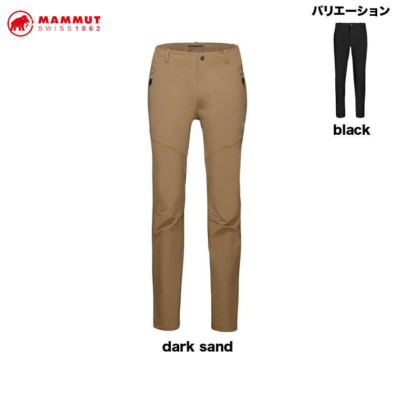 マムート アウトドア パンツ メンズ マムート MAMMUT Trekkers 3.0 SO Pants AF Men 1021-00800 メンズ パンツ アウトドアウエア black dark sand【24春夏】XS S M L XL