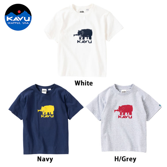 カブー キッズ Tシャツ KAVU K's Hai Bear Tee：19821873