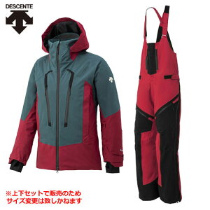 デサント DESCENTE スキーウエア 上下セット S.I.O INSULATED JKT+S.I.O DEMONSTRATOR BIB PNT(IGR/ST2) DWUUJK54+DWUUJD53