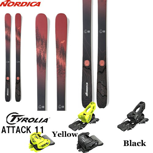 スキー板 ノルディカ NORDICA 23-24 SANTA ANA UNLIMITED 88 金具付き2点セット( TYROLIA ATTACK 11 GW)
