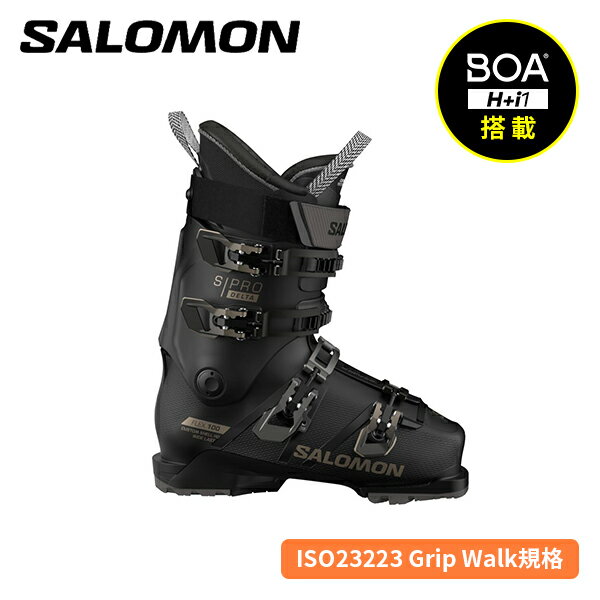 サロモン SALOMON S/PRO DELTA 100 GW (Black/Black/Titanium Met) L47932500 [スキーブーツ] [25-26] [2026] [NEWモデル]