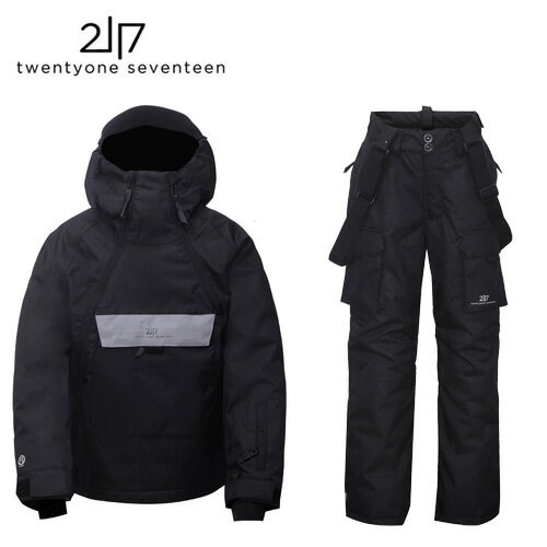 2117 twentyone seventeen スノーウェア ジュニア ジャケット パンツ LILLHEM Jacket＆PANTS (Black/Black) 7512930