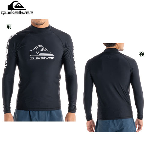 QUIKSILVER クイックシルバー NEW TOURS LS ニュー ツアーズ ロングスリーブ ラッシュガード 長袖 マリンスポーツ アウトドア (BLK)：QLY231023 夏 海[pt_up]