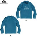 QUIKSILVER クイックシルバー NEW TOURS LR YOUTH ジュニア キッズ ラッシュガード 半袖 アウトドア (BLU):KLY231023