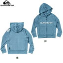 QUIKSILVER クイックシルバー FRONT OMNI ZIP HOODIE YOUTH キッズ ラッシュガード 長袖 マリンスポーツ アウトドア (BLU)：KLY231035 夏 海[pt_up]