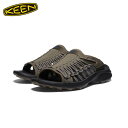 KEEN キーン 23SS UNEEK SNK SLIDE メンズ ユニーク スニーク スライド (Canteen/Black) ：1027183[pt_up]