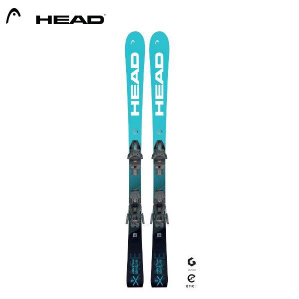 [旧モデル スキー板] ヘッド HEAD WC e.RACE TEAM SW + JRS 7.5 GW （金具付） ジュニア：314143 23-24..