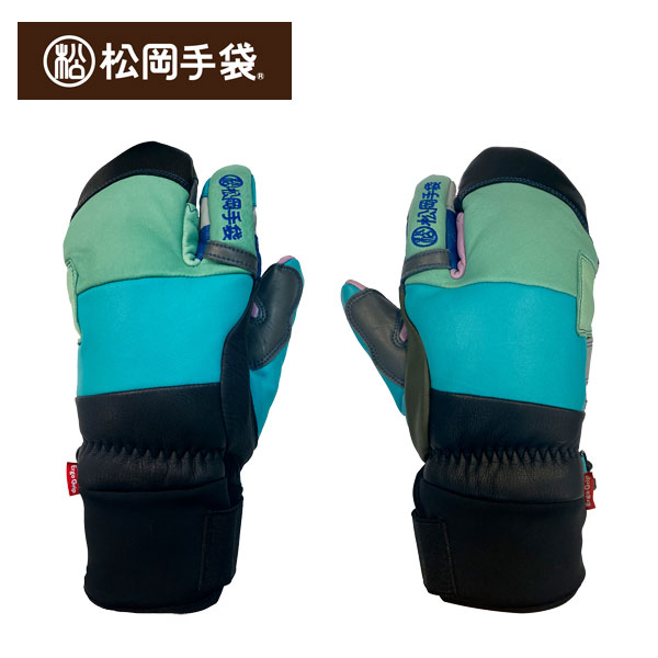スキーグローブ 松岡手袋 MATSUOKA GLOVE エクストリームライド パッチワーク Extream Ride スリーフィンガー 3本指 ESK-2430P [25/26] [2026] [ポイント10倍]
