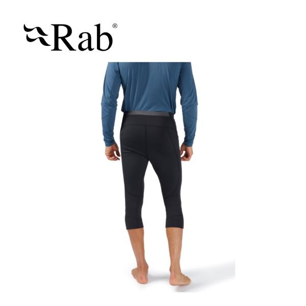スキーインパクトのラブ Rab オキュラー 3/4 タイツ Ocular 3/4 Tights フリース レギンス タイツ メンズ QFV-65｜アングル3