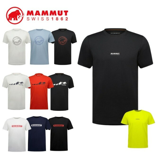Rakuten - マムート MAMMUT QD ロゴ プリント Tシャツ アジアンフィット QD Logo Print T-Shirt AF Men 1017-02012