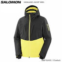 23-24 SALOMON サロモン HIGHLAND JACKET M DEEP BLACK/Charlock+EDGE PANT M DEEP BLACK