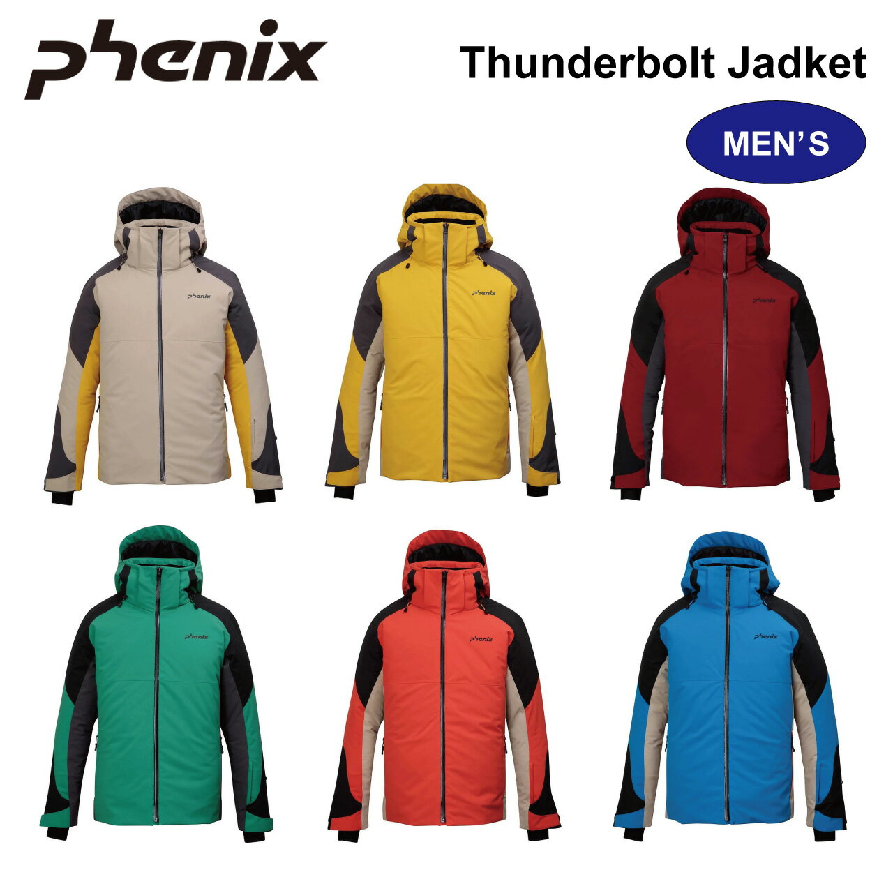 PHENIX フェニックス Thunderbolt Jacket サンダーボルトジャケット LEGACY スキー ウェア ジャケット メンズ 男性 アウター トップス 伸縮性 耐久性 防水性 保温性 ESM230OT30 正規品 送料無料