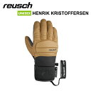 24-25 REUSCH ロイシュ HENRIK KRISTOFFERSEN スキーグローブ メンズ 男性 厚手レザー 保温性 防風性 通気性 ソフト 暖かい ...