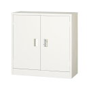 一般書庫 両開 シリンダー錠 ホワイト COM-303-W