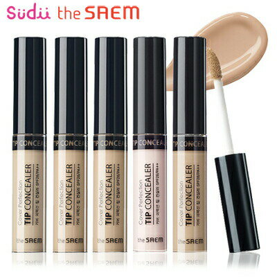 【ポイント2倍 + クーポン】 § 送料無料 ザセム コンシーラー カバーパーフェクション チップコンシーラー Cover Perfection Tip Concealer 6.5g ザセム theSAEM ザセムコンシーラー シミ クマ ケイト 公式 ニキビ 隠し