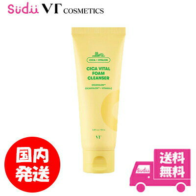 送料無料 国内発送 vt cosmetics シカ バイタル クレンジングフォーム(100ml) 洗顔フォーム CICA 柚子 ゆず ビタミンC もっちり泡 うるおい 弾力 毛穴 スキンケア 正規品のサムネイル