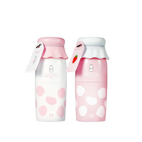 【おまけ付き】【2個セット】【送料無料】[G9SKIN/G9スキン]MILK BUBBLE ESSENCE PACK / ミルクバブルエッセンスパック 50g 牛乳パック 1+1セット 美白 水分 うるおい 保湿 SkinGarden/スキンガーデン 韓国コスメ