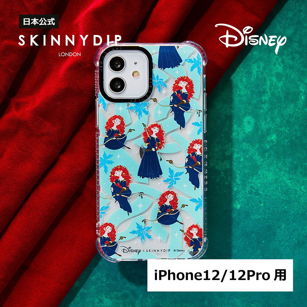SKINNYDIP iPhone12/12Pro用 ケース ディズニー プリンセス メリダ 耐衝撃 保護