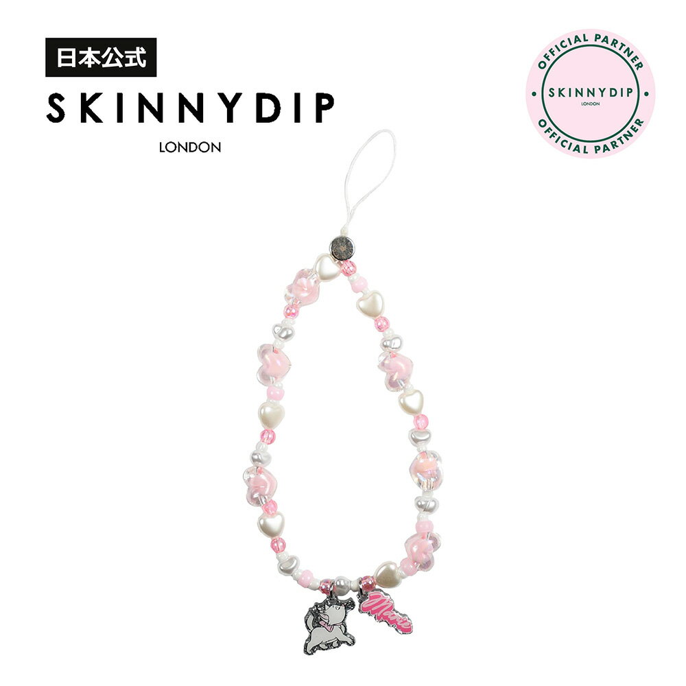 【公式】SKINNYDIP フォンストラップ マリー ハート ディズニー 落下防止 フィーリングキュートのサムネイル