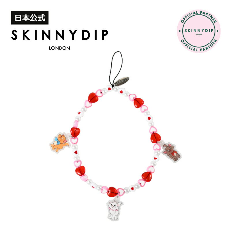 【公式】SKINNYDIP フォンストラップ おしゃれキャット ハート ディズニーのサムネイル