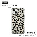 【公式】SKINNYDIP iPhone用 ケース ブラッシュフラワー フラワー iPhone11 iPhone12 iPhone13 iPhone14 耐衝撃性