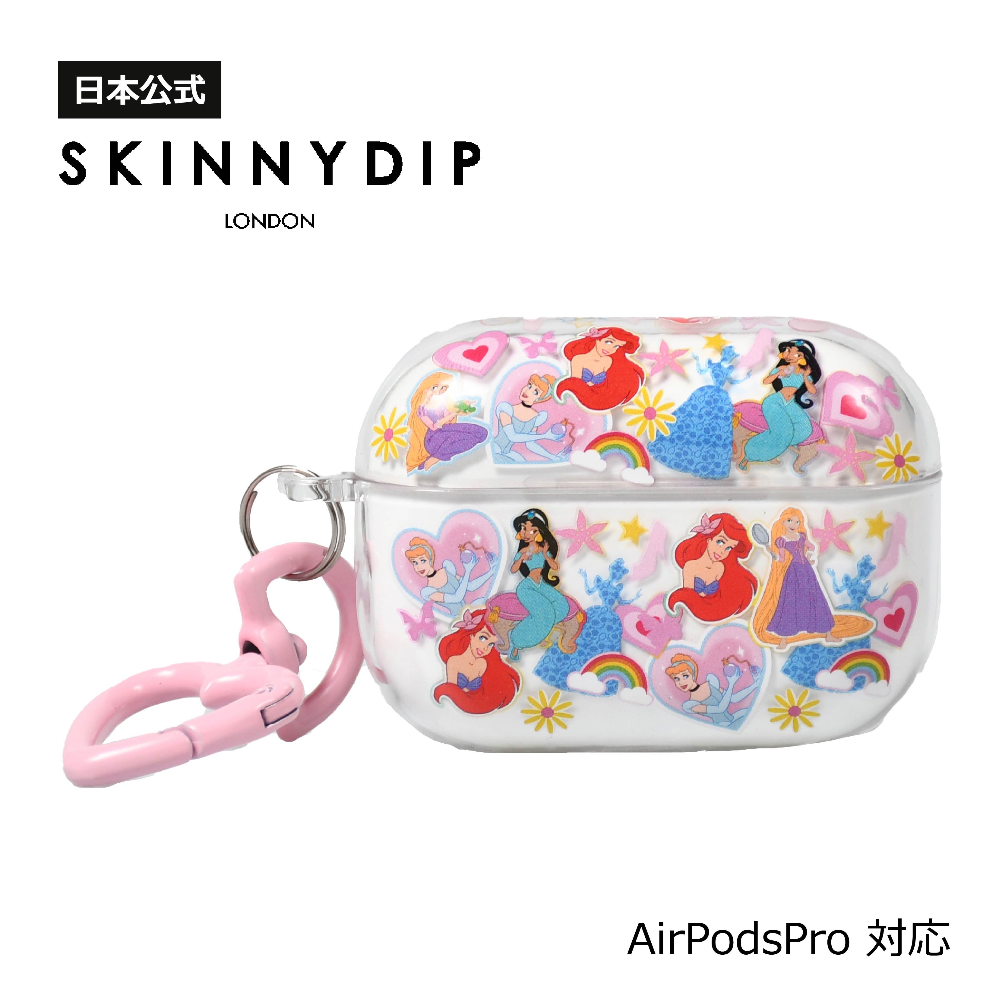 【公式】SKINNYDIP AirPods用　ケース プリンセス シンデレラ ベル アリエル ジャスミン ラプンツェル AirPodsPro エアポッズケース Disneyコラボレーション ディズニー 耐衝撃性ケースのサムネイル