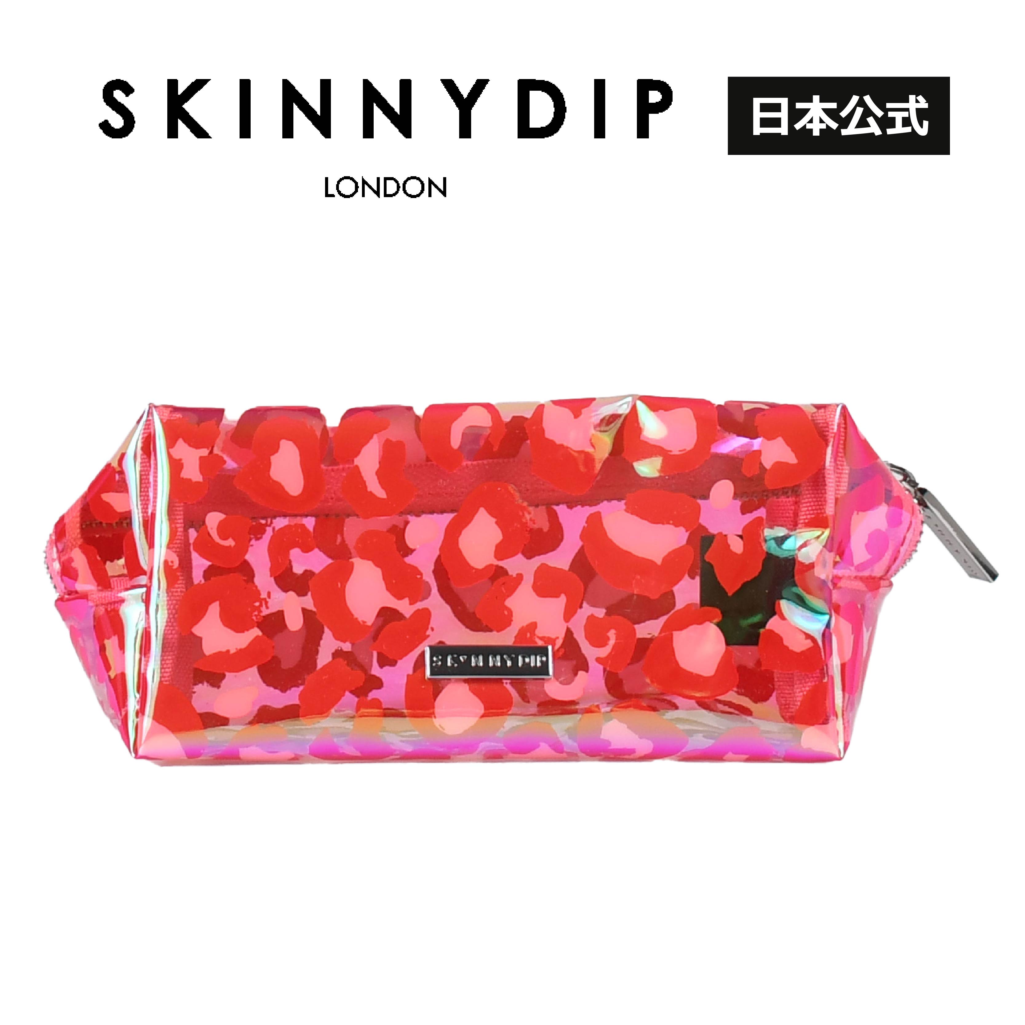 【公式】SKINNYDIP ミニポーチ ピンクレオパード