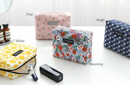 ポーチ 女の子 【ICONIC】Comely Make Up Pouch メークアップポーチ ★4種類 化粧ポーチ　フラットポーチ インナーバッグ かわいい プレゼント お出かけ 女の子 人気 可愛い　スリム　シンプル　コットン生地